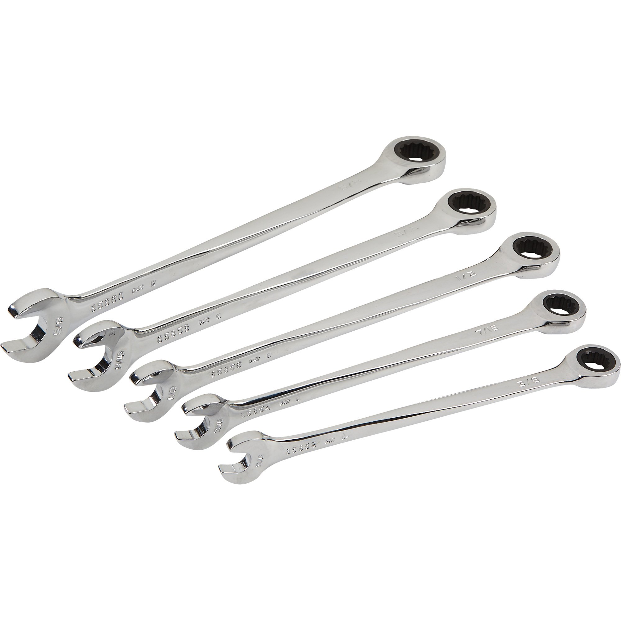 GearWrench XL X-Beam Combination Ratcheting Wrench Set — 5-Pc., Metric, Model# 85896